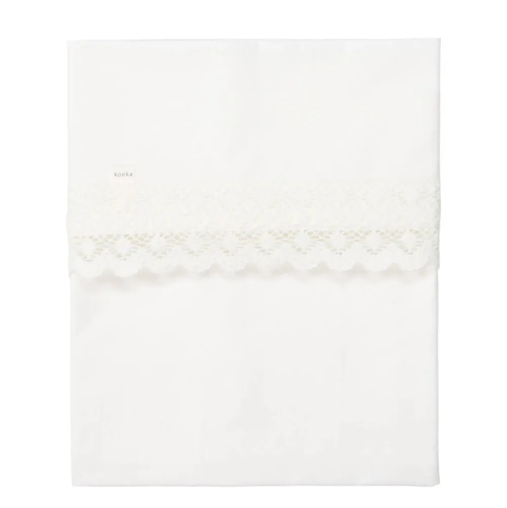 Sale Koeka Crochet Baby Ledikantlaken 110X140Cm Milky