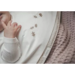 Koeka Falling Leaves Baby Ledikantlaken 110X140 Cm Wit