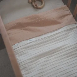 Outlet Koeka Napa Baby Wieglaken 80X100 Cm Perzik Roze