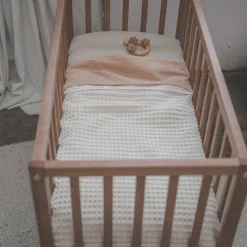 Outlet Koeka Napa Baby Wieglaken 80X100 Cm Perzik Roze