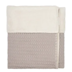 Discount Koeka Oslo Plaid Wafel En Teddy Clay/Pebble (140X200 Cm)