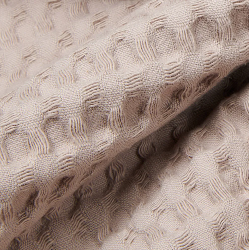 Discount Koeka Oslo Plaid Wafel En Teddy Clay/Pebble (140X200 Cm)