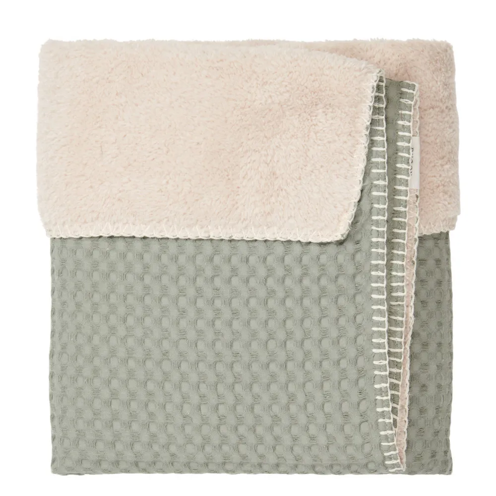 Outlet Koeka Oslo Teddy Eenpersoonsdeken Shadow Green (200X140 Cm)