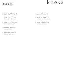 Outlet Koeka Ruffle Baby Wieglaken 80X100 Cm Warm White