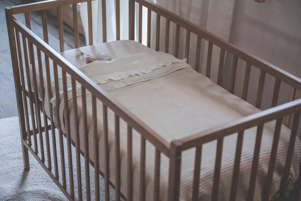 Outlet Koeka Ruffle Baby Wieglaken 80X100 Cm Warm White