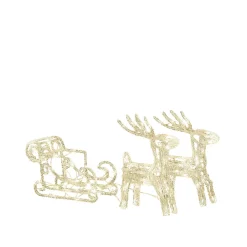 Best Konstsmide Acryl Rendieren Met Slee (Tuin) (Dimbaar)(42X70 Cm) (96 Led)