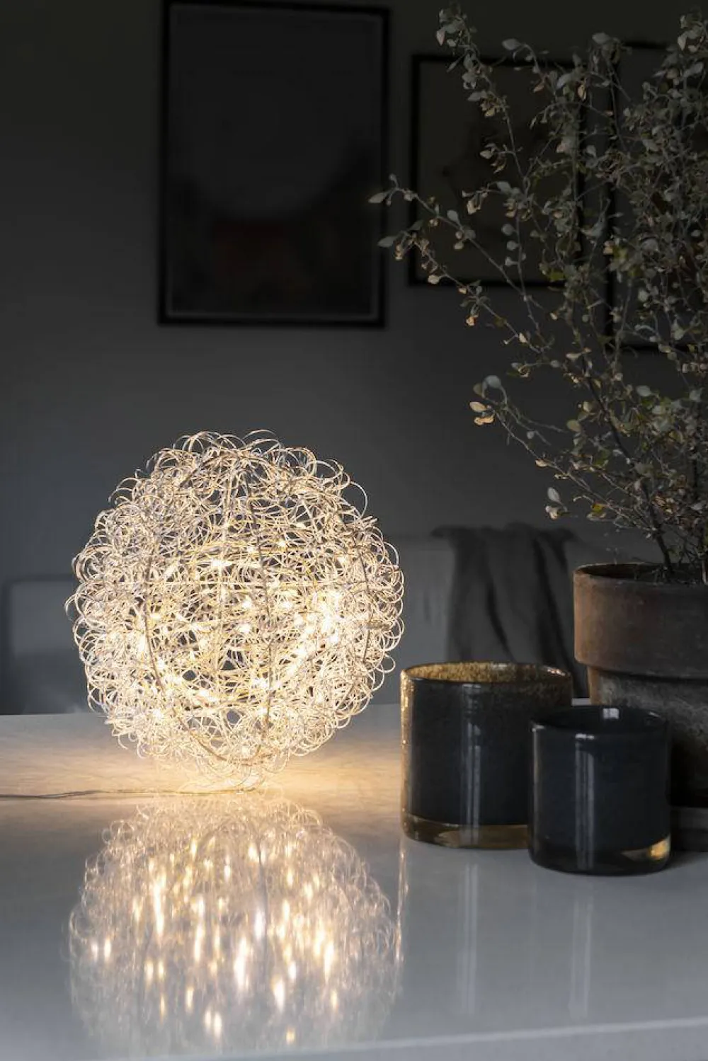 Clearance Konstsmide Metaaldraad Bal (O25 Cm) (80 Led)