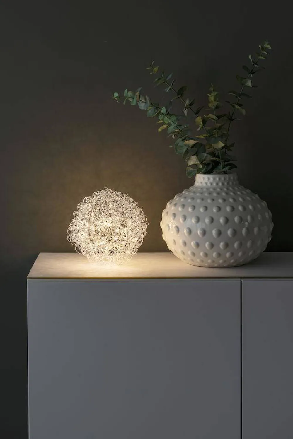 Clearance Konstsmide Metaaldraad Bal (O25 Cm) (80 Led)