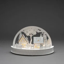 Discount Konstsmide Silhouet Huisjes En Rendieren (Op Batterij Met Timer) (18X30X150 Cm) (5 Led)