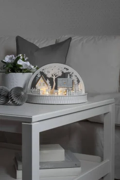 Discount Konstsmide Silhouet Huisjes En Rendieren (Op Batterij Met Timer) (18X30X150 Cm) (5 Led)