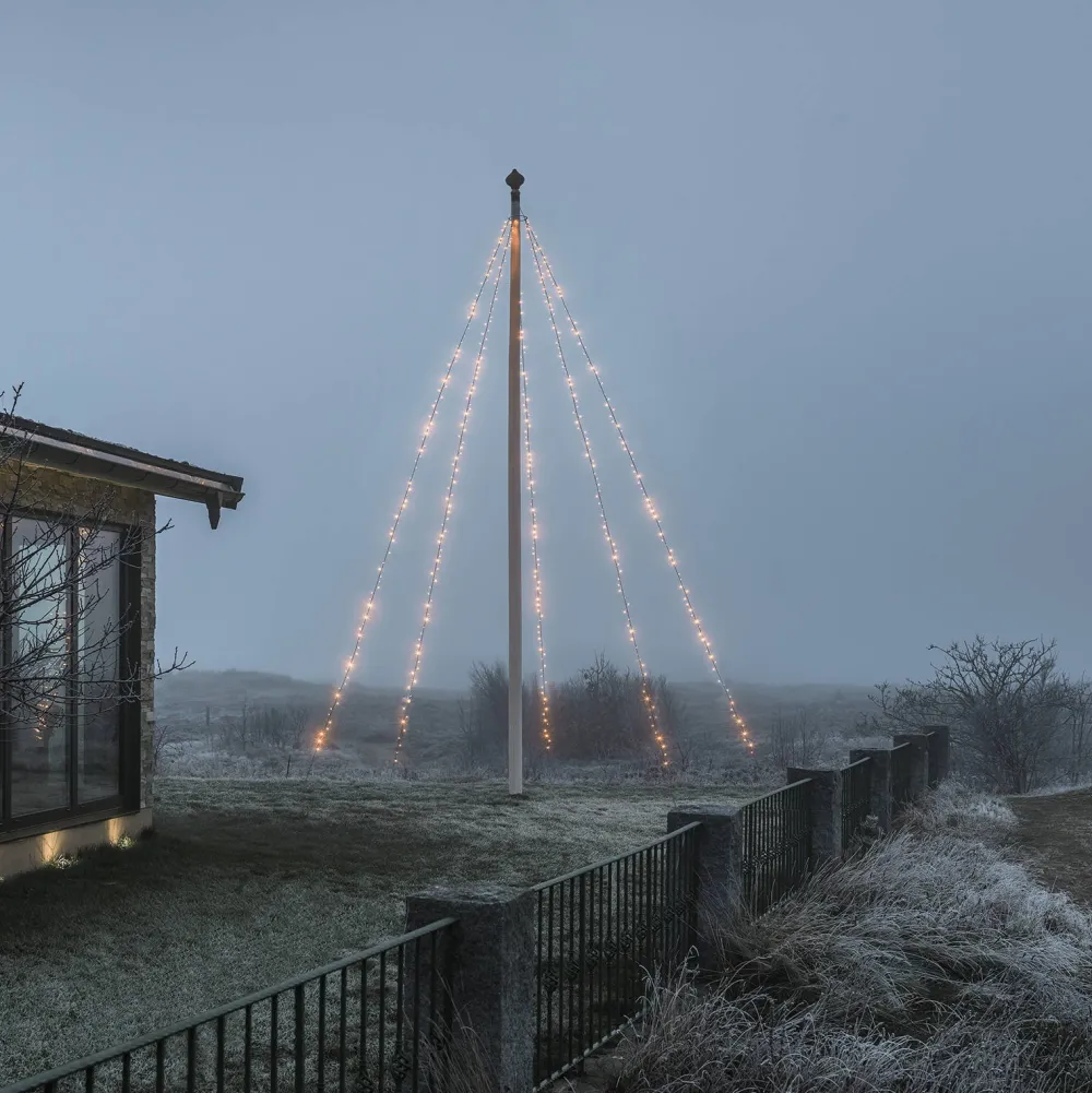 New Konstsmide Vlaggenmast Lichtmantel (Tot 800 Cm) (5X 100 Led)