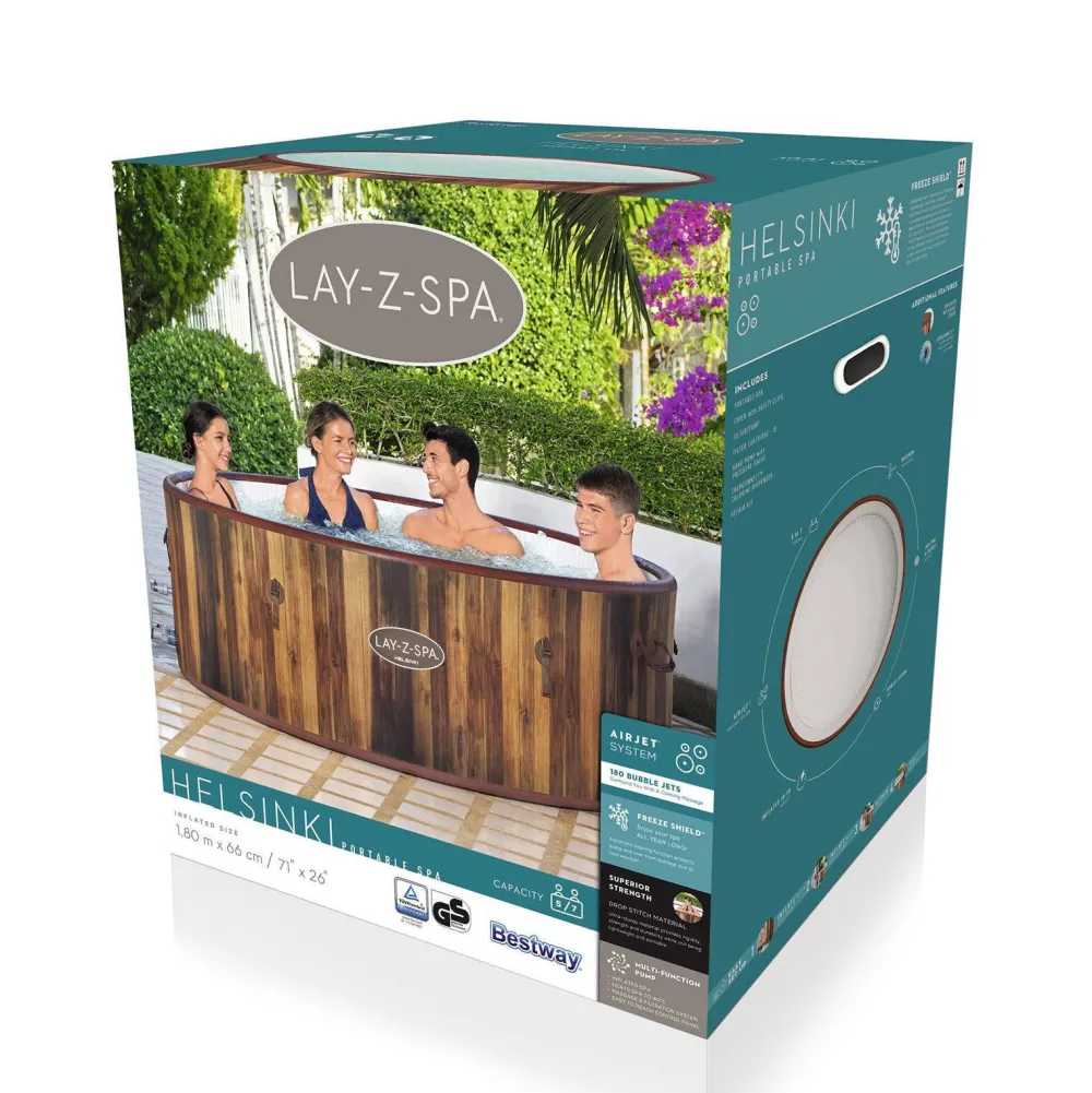 Lay-Z-Spa Opblaasbare Jacuzzi Helsinki (O180 Cm)