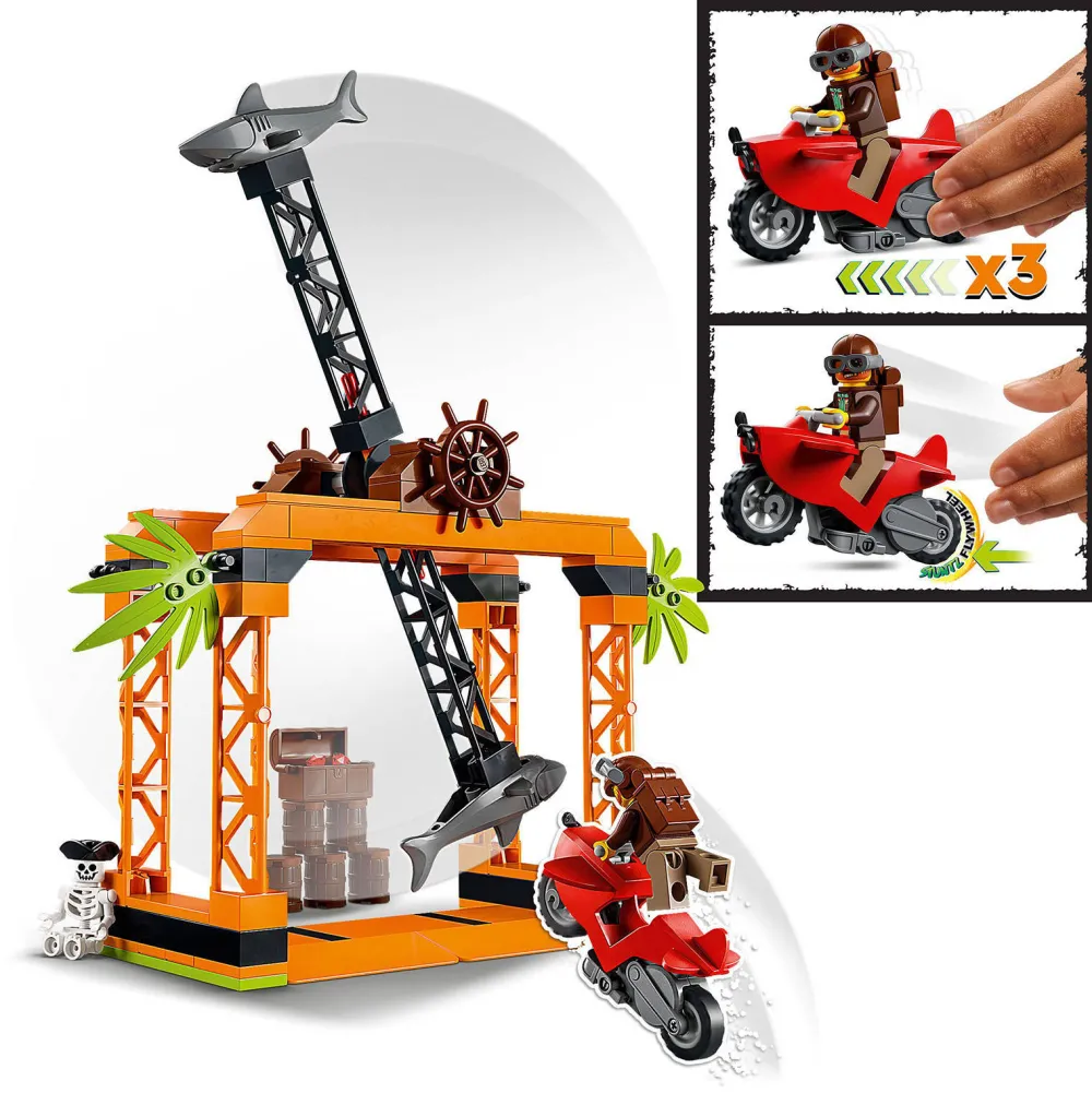 LEGO City De Haaiaanval Stuntuitdaging 60342