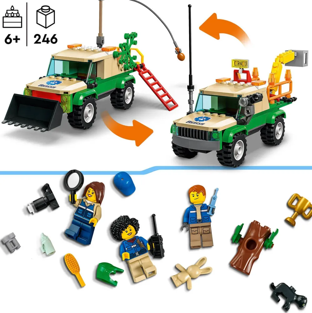 LEGO City Wilde Dieren Reddingsmissies 60353