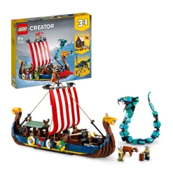 LEGO Creator Vikingschip En De Midgaardslang 31132