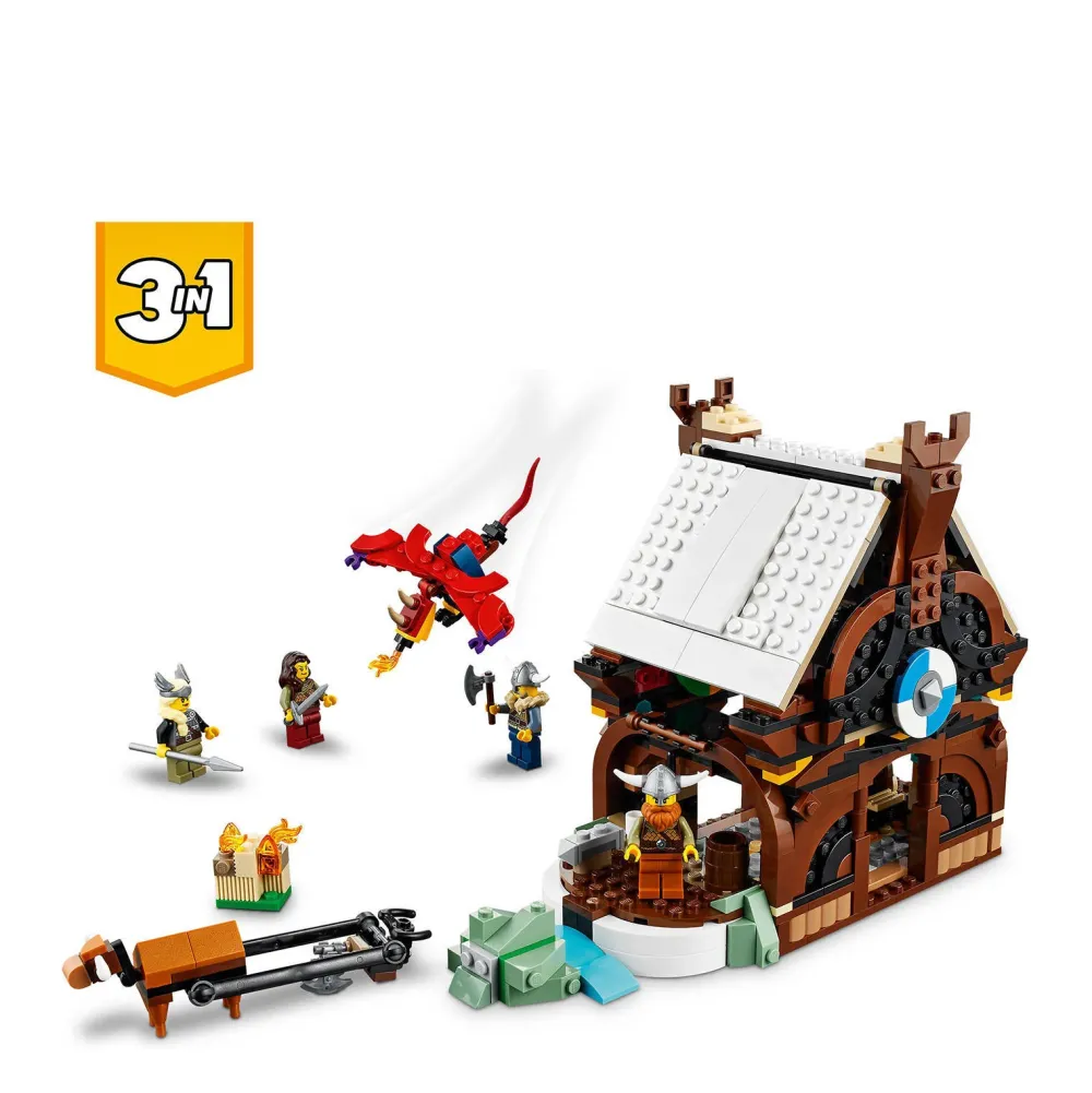 LEGO Creator Vikingschip En De Midgaardslang 31132