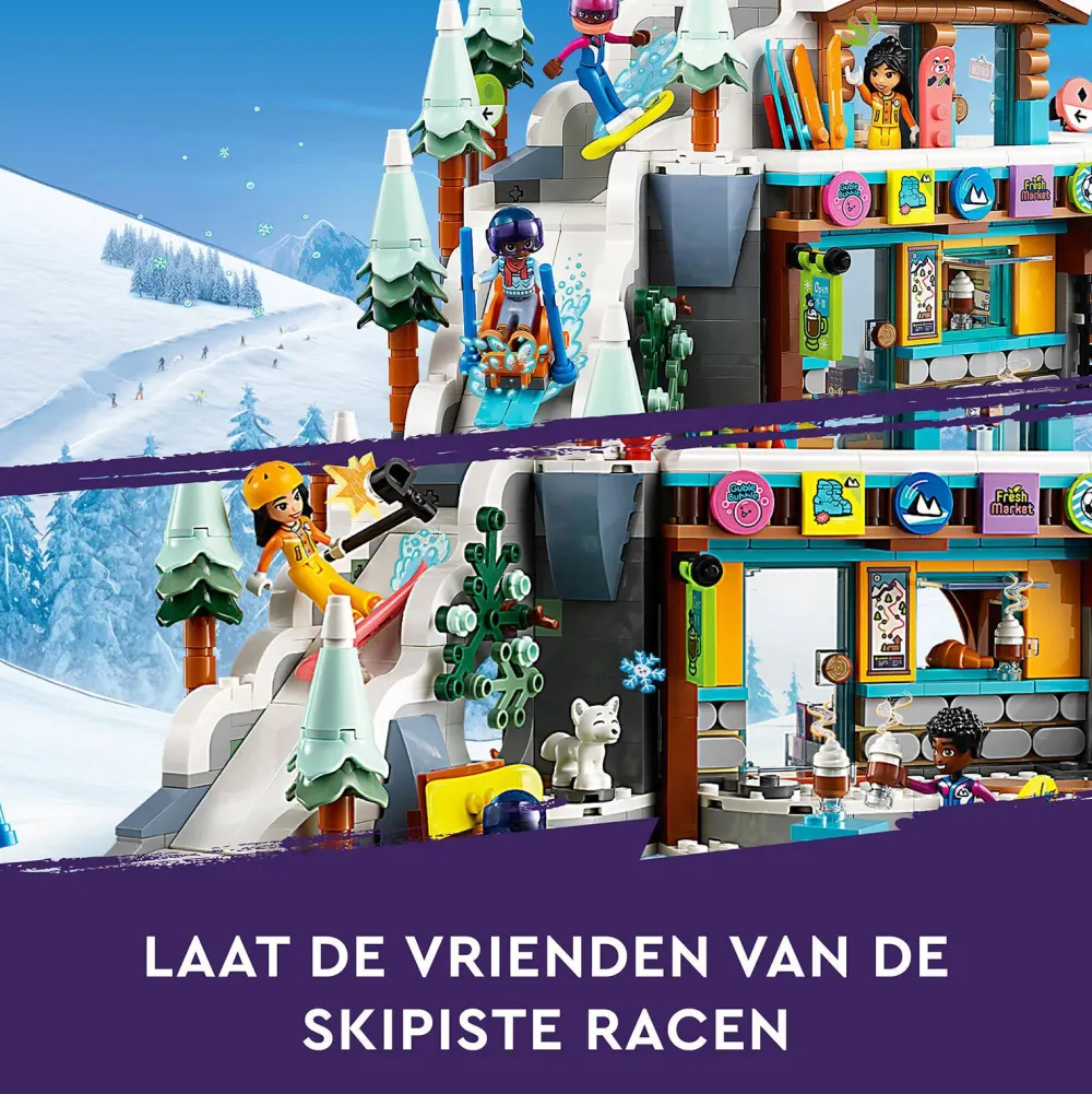 LEGO Friends Vakantie Skipiste En Cafe 41756