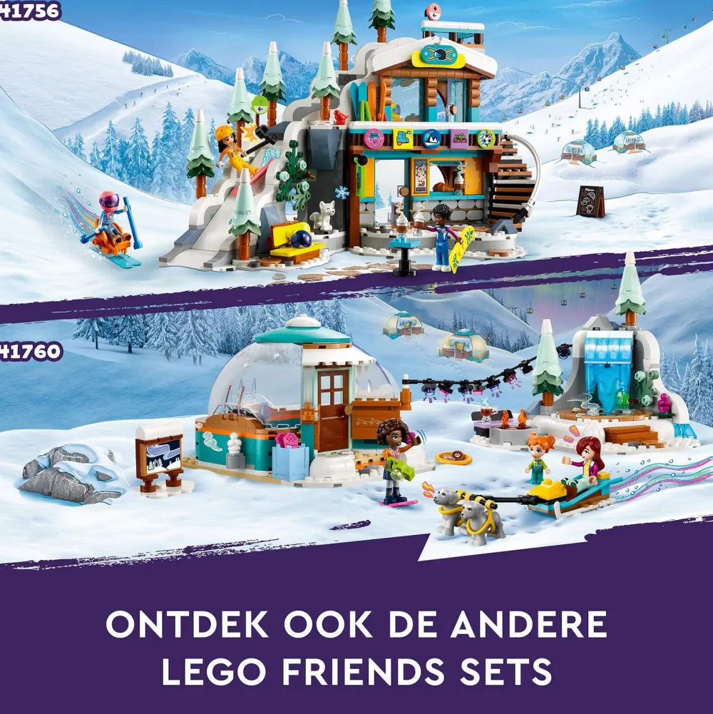 LEGO Friends Vakantie Skipiste En Cafe 41756