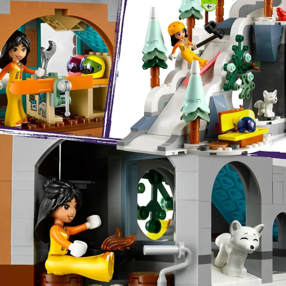 LEGO Friends Vakantie Skipiste En Cafe 41756