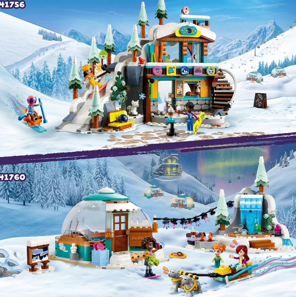 LEGO Friends Vakantie Skipiste En Cafe 41756