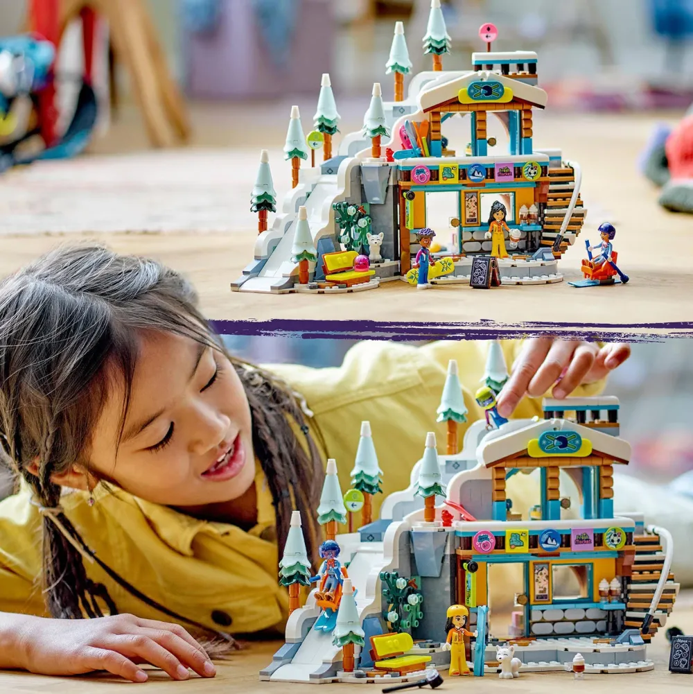 LEGO Friends Vakantie Skipiste En Cafe 41756