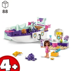 LEGO Gabby'S Dollhouse Vertroetelschip Van Gabby En Meerminkat 10786