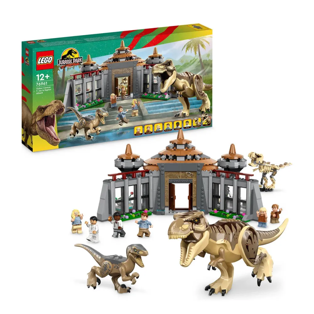 LEGO Jurassic World Bezoekerscentrum: T. Rex & Raptor Aanval 76961