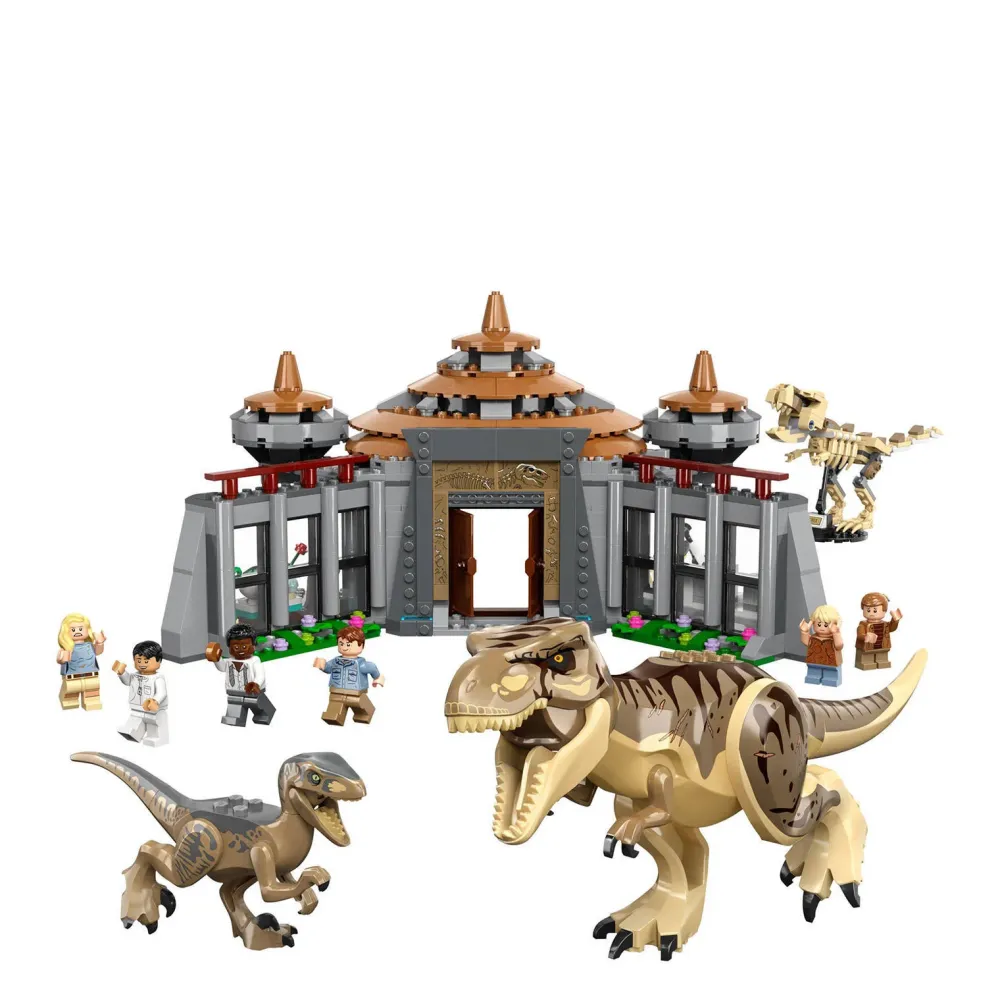 LEGO Jurassic World Bezoekerscentrum: T. Rex & Raptor Aanval 76961