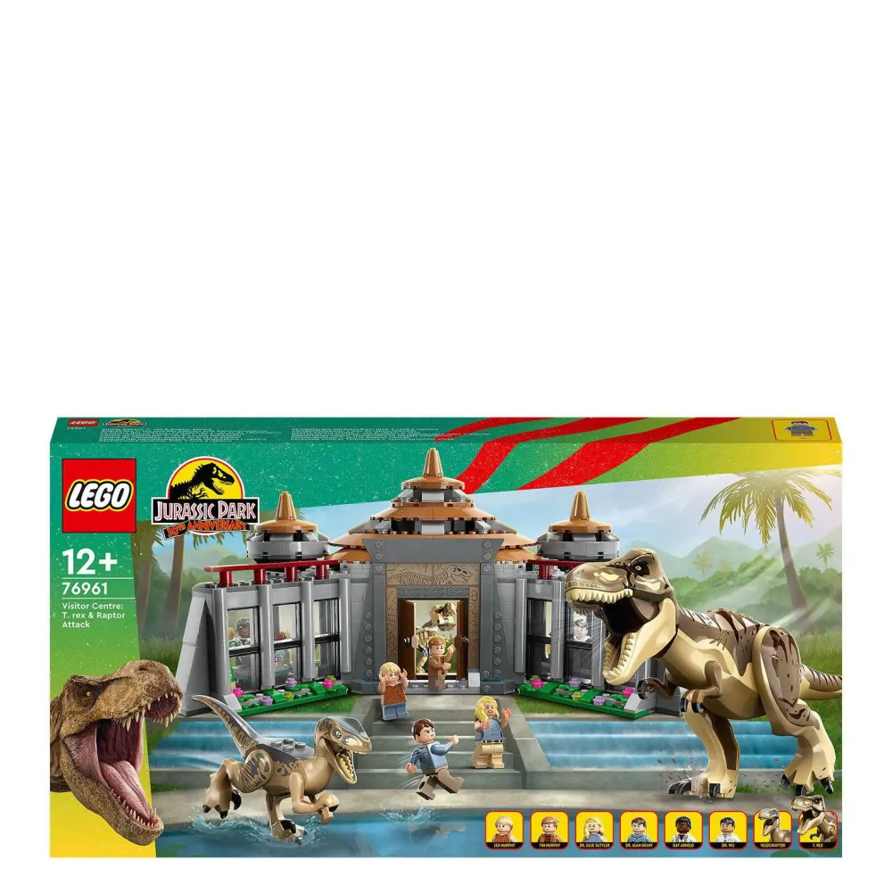 LEGO Jurassic World Bezoekerscentrum: T. Rex & Raptor Aanval 76961