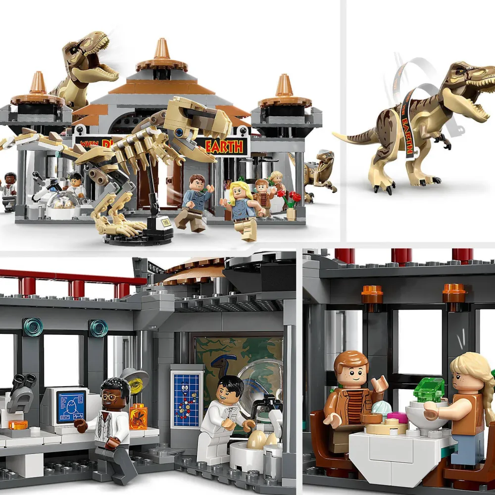 LEGO Jurassic World Bezoekerscentrum: T. Rex & Raptor Aanval 76961