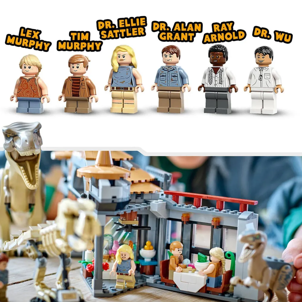 LEGO Jurassic World Bezoekerscentrum: T. Rex & Raptor Aanval 76961