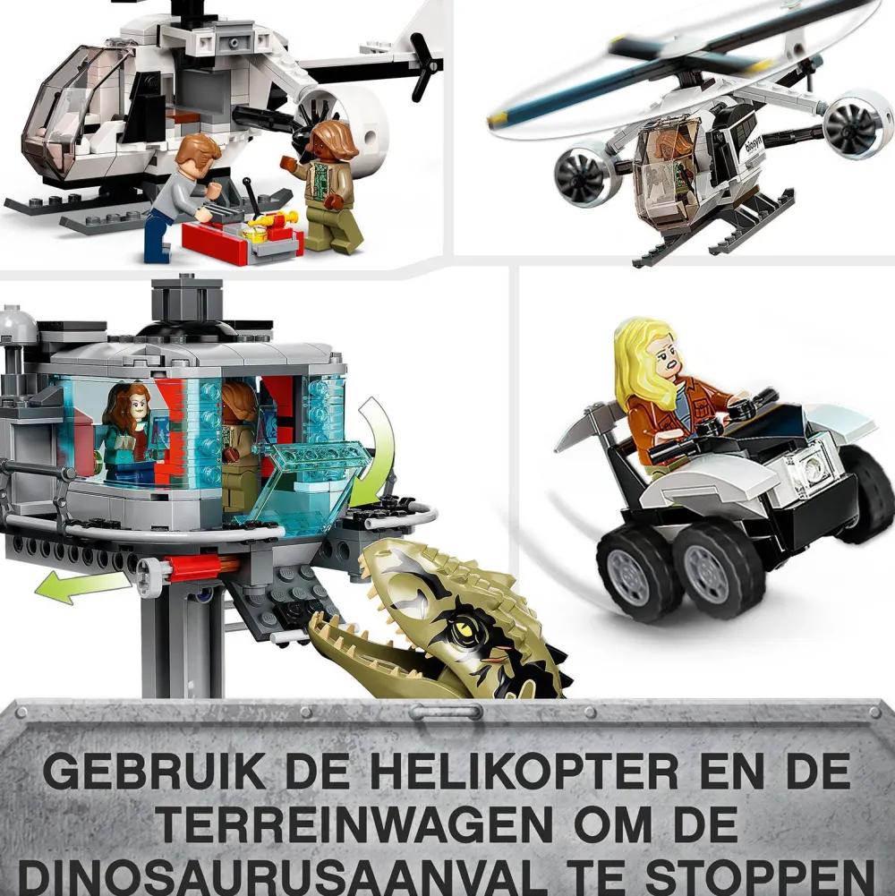 LEGO Jurassic World Giganotosaurus & Therizinosaurus Aanval 76949