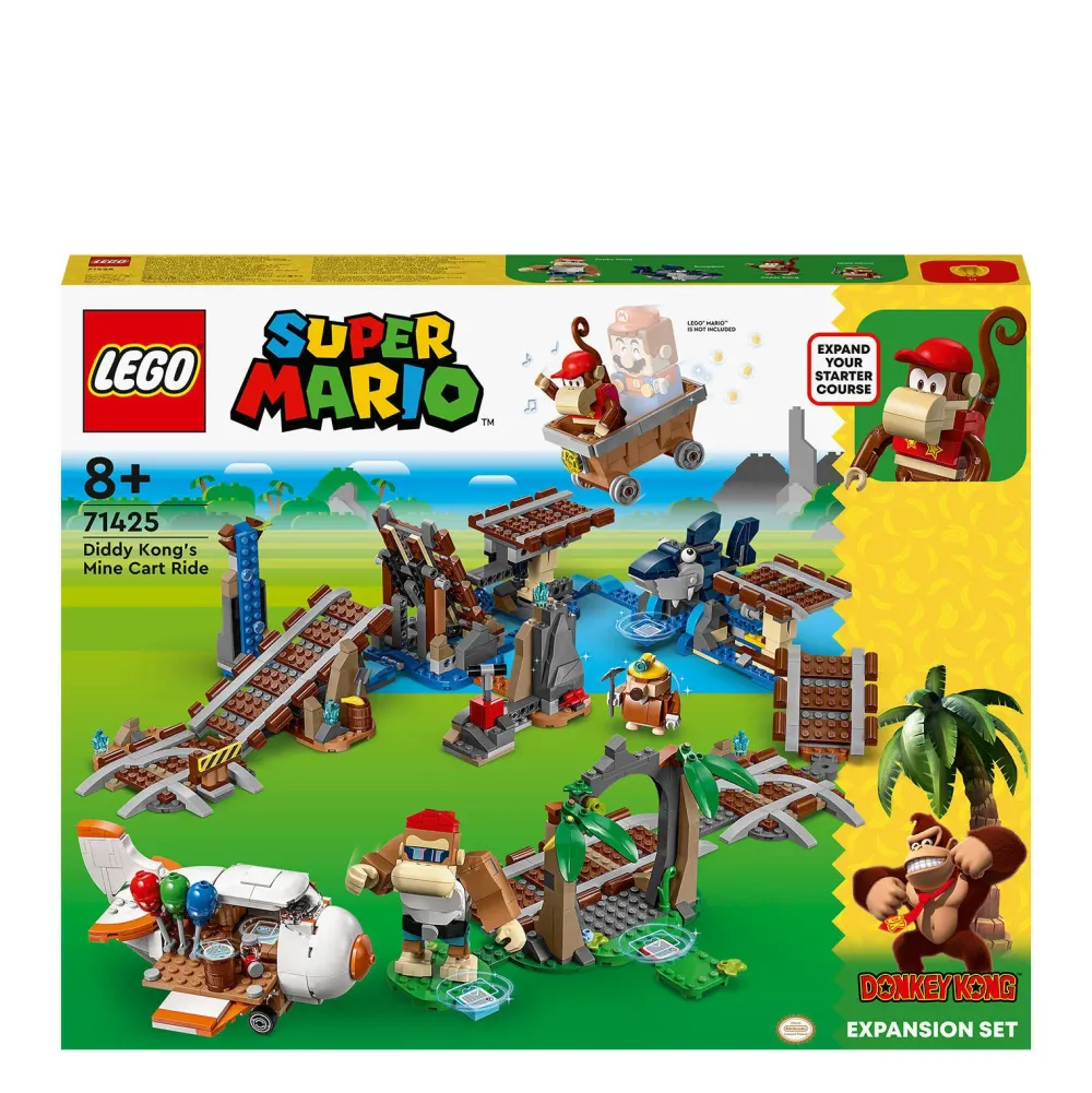 LEGO Super Mario Uitbreidingsset: Diddy Kongs Mijnwagenrit 71425