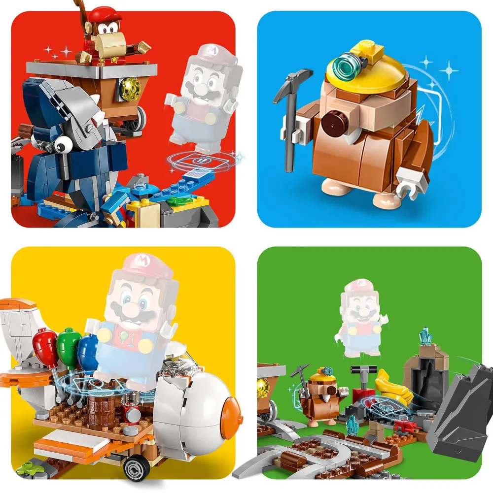 LEGO Super Mario Uitbreidingsset: Diddy Kongs Mijnwagenrit 71425
