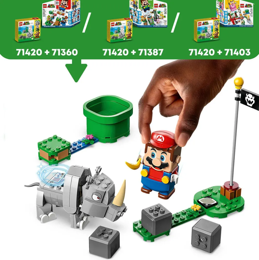 LEGO Super Mario Uitbreidingsset: Rambi De Neushoorn 71425
