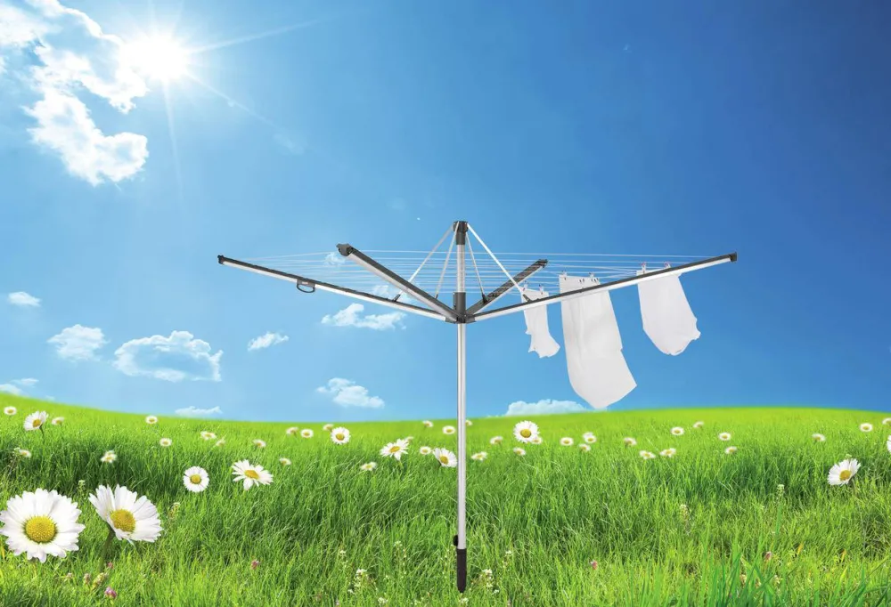 Clearance Leifheit Droogmolen Linomatic Plus 600 Incl. Bodemhuls - 60 M