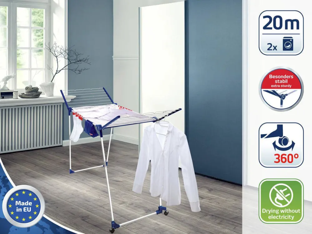 Hot Leifheit Droogrek Pegasus 200 Solid Deluxe Mobile