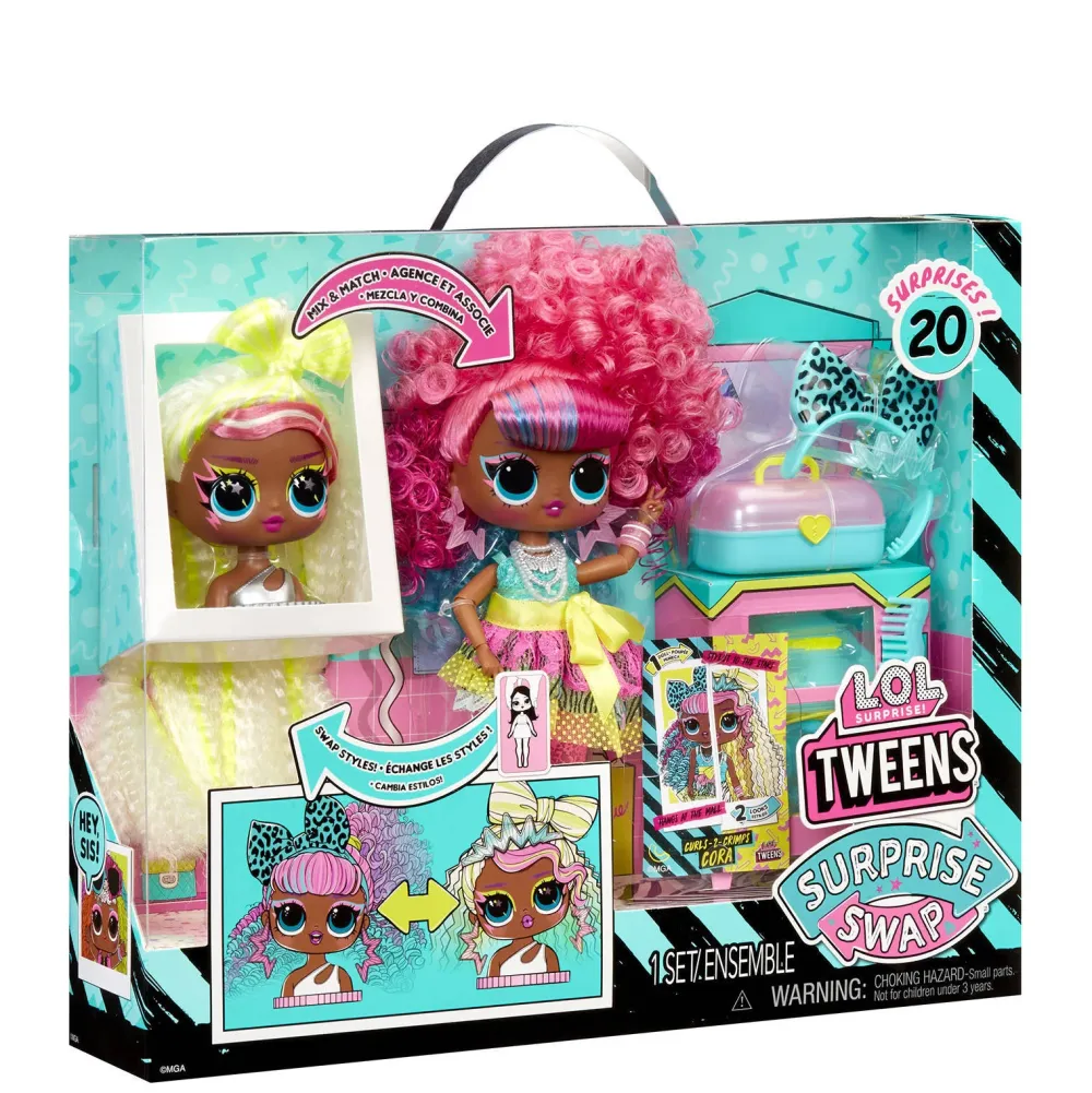 L.O.L. Surprise! Tweens Surprise Swap Modepop Curls-2-Crimps Cora