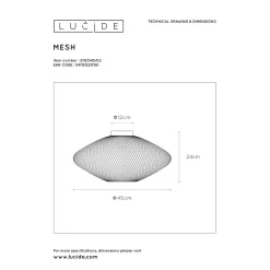 Discount Lucide Plafondlamp Mesh