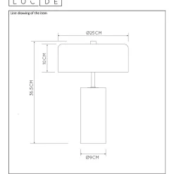 Clearance Lucide Tafellamp Mirasol