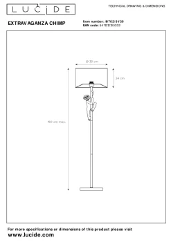 Hot Lucide Vloerlamp Extravaganza Chimp