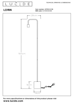 New Lucide Vloerlamp Lorin