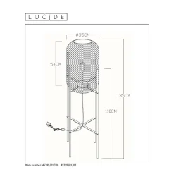 Outlet Lucide Vloerlamp Mesh