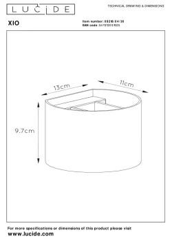 Discount Lucide Wandlamp Xio