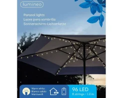 Lumineo Led Parasol Partylight Buiten Op Batterij
