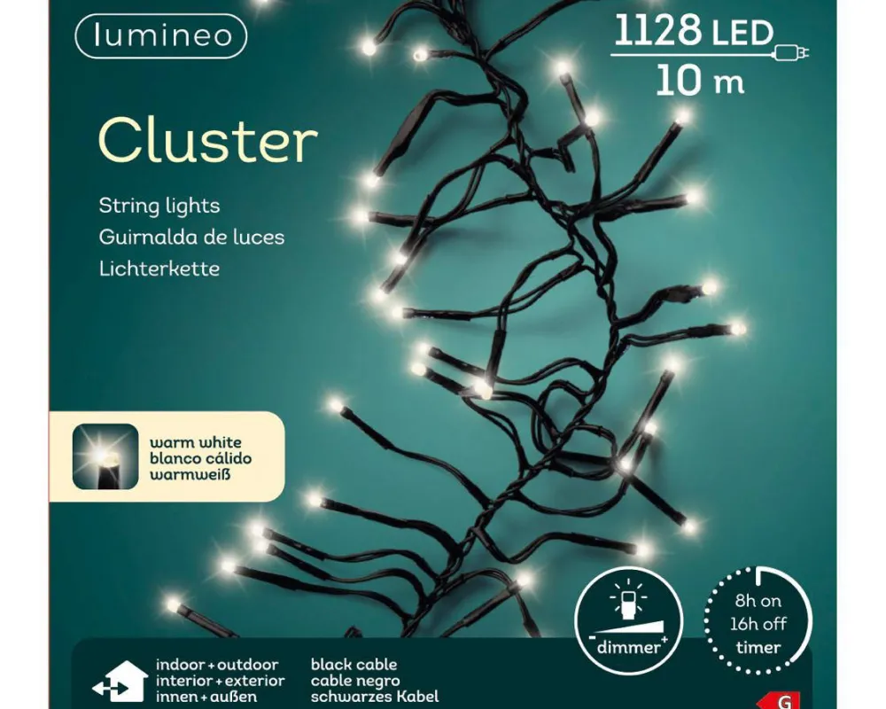 Online Lumineo Verlichtingssnoer Kerst Cluster (1128 Led)