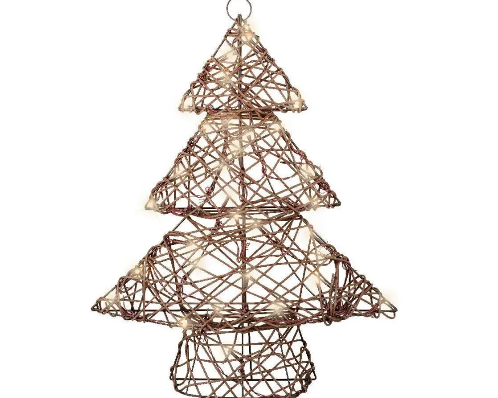 Lumineo Wicker Kerstboom (32 Led)