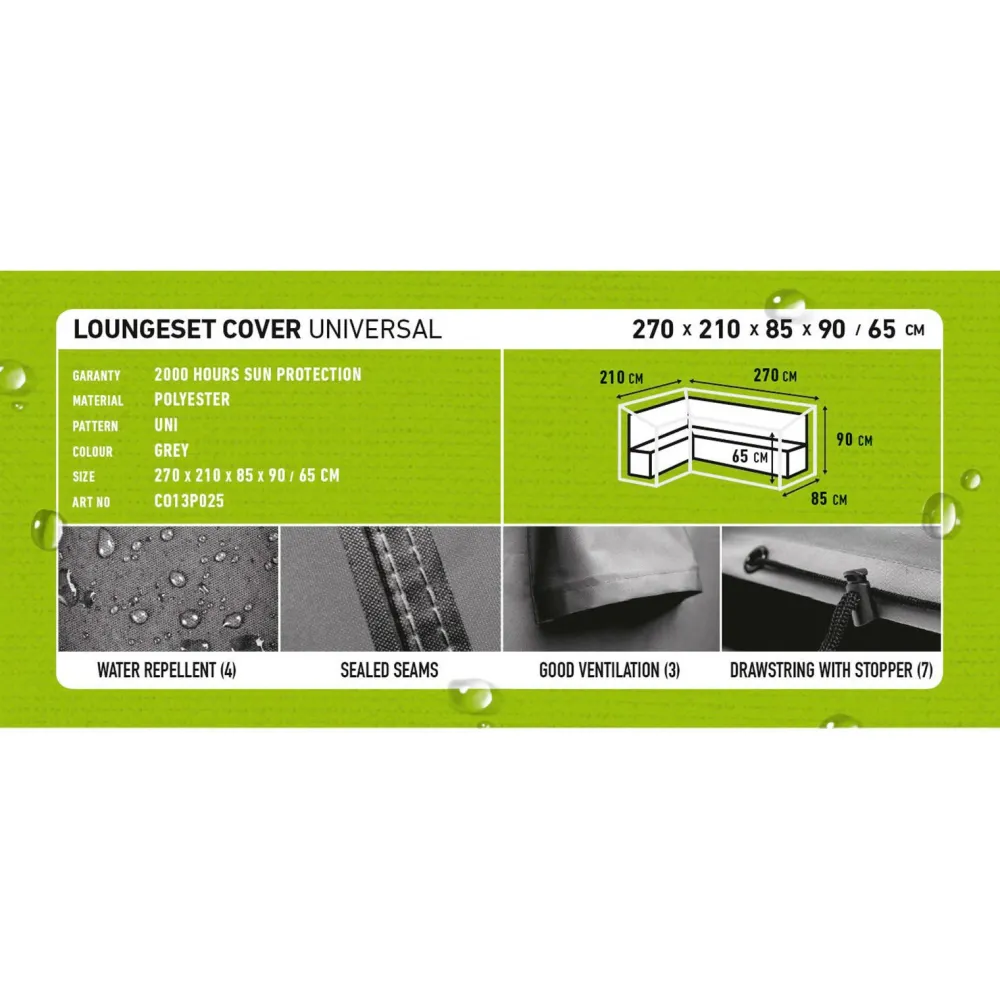 Madison Loungeset Hoes (Links) (270X210 Cm)