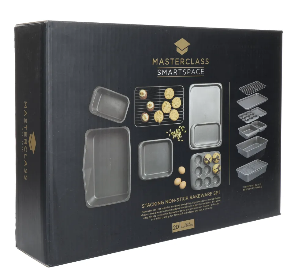 Outlet MasterClass Bakvormset (7-Delig) (Stapelbaar)