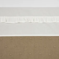 New Meyco Baby Ledikantlaken Ruffle 100X150 Offwhite